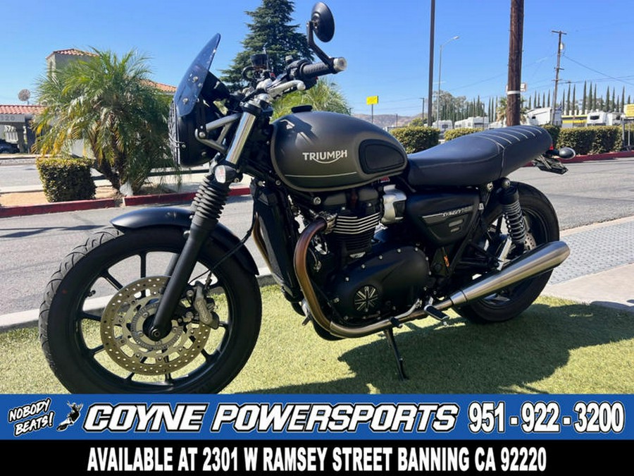 2022 Triumph Street Twin Matte Ironstone