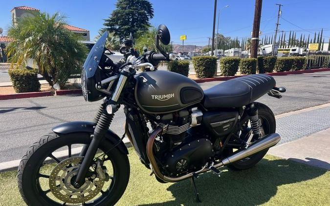 2022 Triumph Street Twin Matte Ironstone