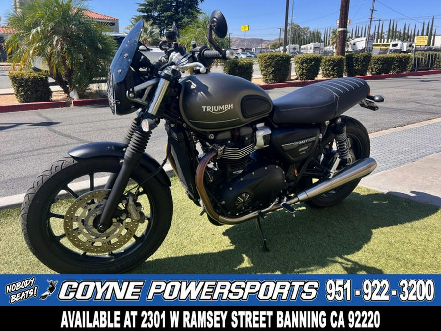 2022 Triumph Street Twin Matte Ironstone