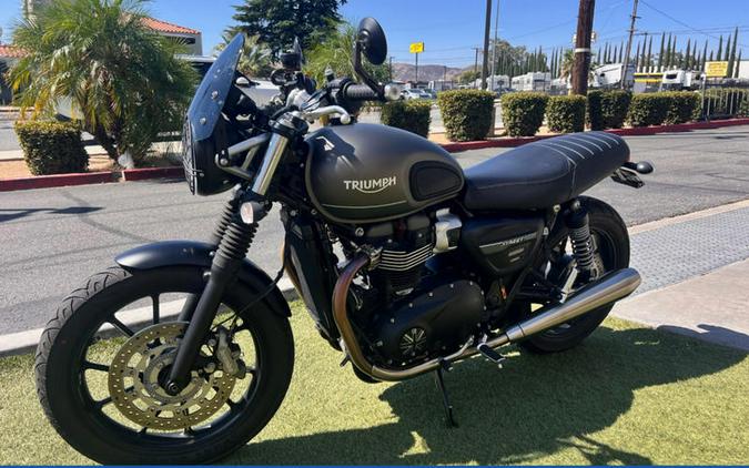 2022 Triumph Street Twin Matte Ironstone