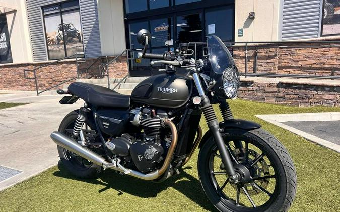 2022 Triumph Street Twin Matte Ironstone