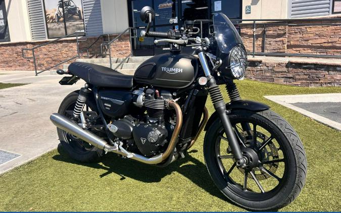 2022 Triumph Street Twin Matte Ironstone