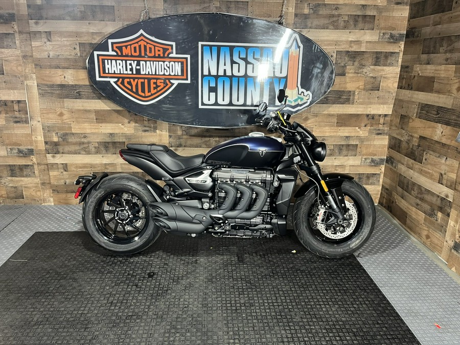 2025 Triumph Rocket 3 Storm R - Satin Pacific Blue and Matt Sapphire Black