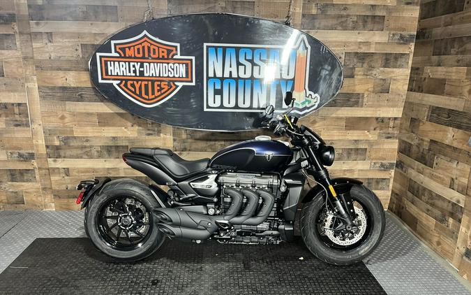 2025 Triumph Rocket 3 Storm R - Satin Pacific Blue and Matt Sapphire Black