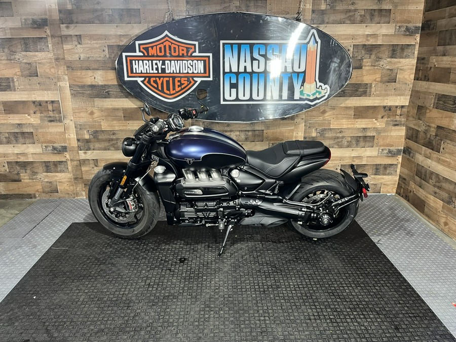 2025 Triumph Rocket 3 Storm R - Satin Pacific Blue and Matt Sapphire Black