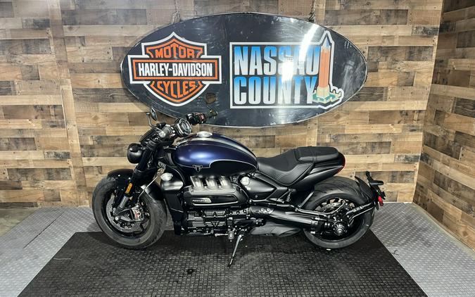 2025 Triumph Rocket 3 Storm R - Satin Pacific Blue and Matt Sapphire Black