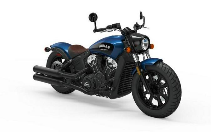 2019 Indian Motorcycle® Scout® Bobber Icon Series Brilliant Blue/Black Wet Slide