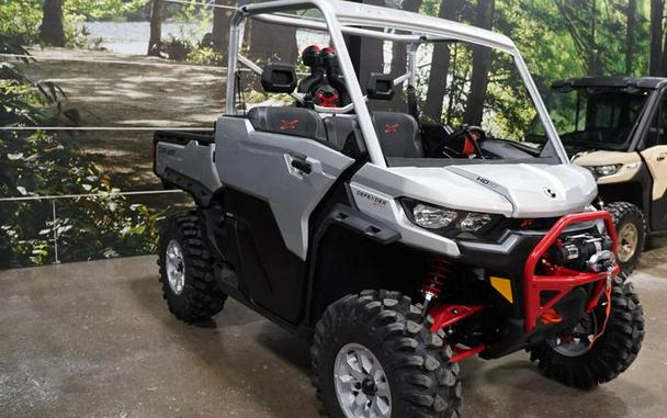 2025 Can-Am® Defender X mr with Half-Doors HD10 Hyper Silver & Legion Red