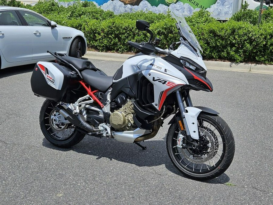 2023 Ducati Multistrada V4S Iceberg White - Spoked Wheels