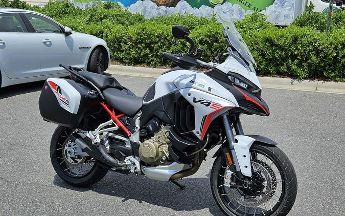 2023 Ducati Multistrada V4S Iceberg White - Spoked Wheels