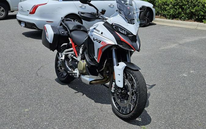 2023 Ducati Multistrada V4S Iceberg White - Spoked Wheels