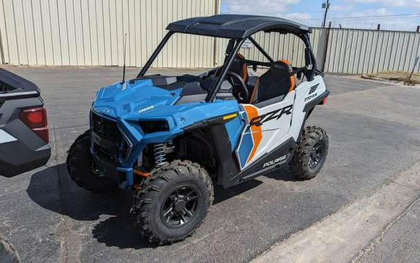 New 2024 POLARIS RZR TRAIL S ULTIMATE STORM BLUE AND WHITE LIGHTNING