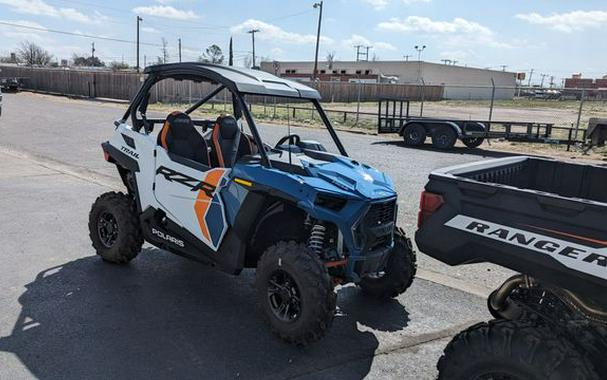 New 2024 POLARIS RZR TRAIL S ULTIMATE STORM BLUE AND WHITE LIGHTNING