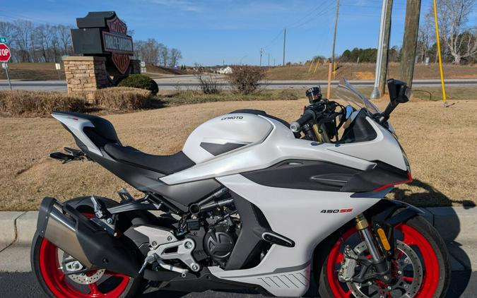 2025 CFMOTO 450SS Nebula White