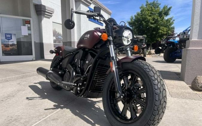 2026 Indian Scout Bobber Maroon Metallic Smoke