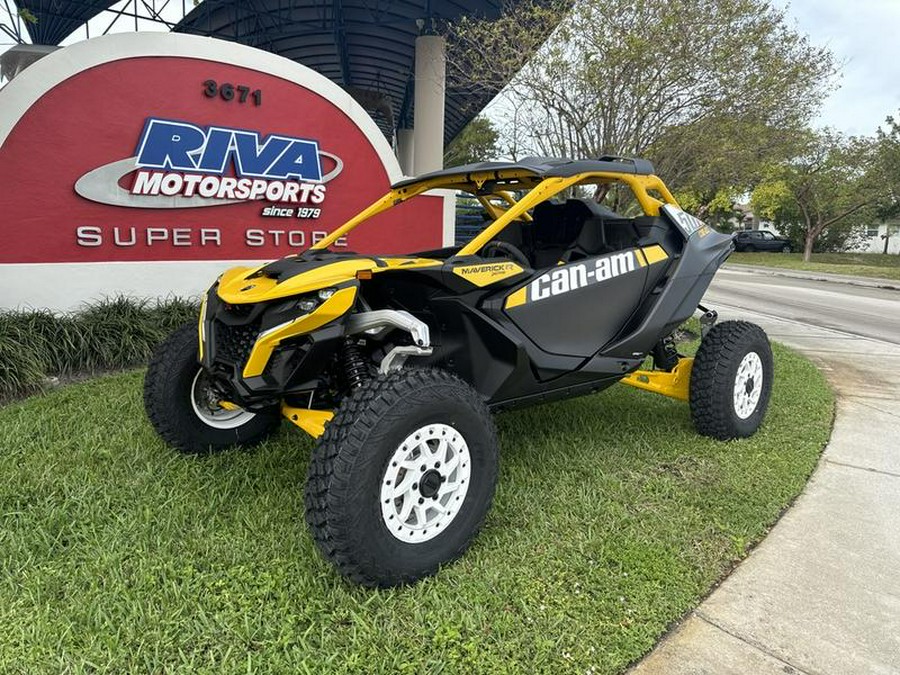 2024 Can-Am® Maverick R X RS with Smart-Shox Carbon Black & Neo Yellow