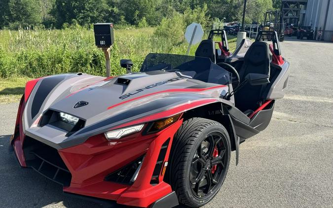 2026 Polaris Slingshot® R Manual Radiant Gray with Indy Red Pearl