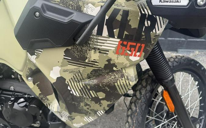 2025 Kawasaki KLR®650 Adventure ABS Cypher Camo Beige