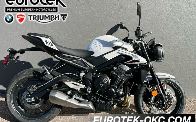 2024 Triumph Street Triple 765 R Crystal White