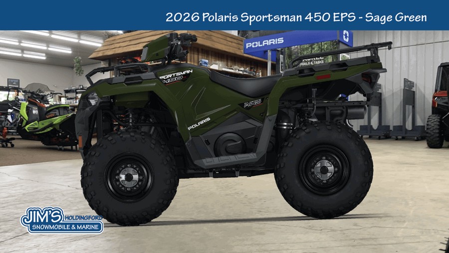 2026 Sportsman® 450 H.O. EPS - Sage Green - Polaris