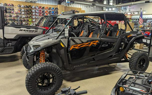 New 2024 POLARIS RZR XP 4 1000 PREMIUM MATTE TITANIUM AND ONYX BLACK