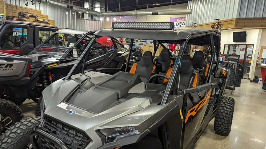 New 2024 POLARIS RZR XP 4 1000 PREMIUM MATTE TITANIUM AND ONYX BLACK