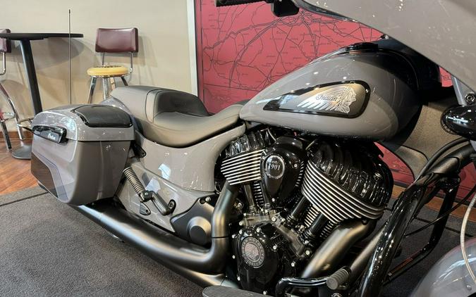 2024 Indian Motorcycle® Chieftain® Dark Horse® w/Powerband Audio Pkg Icon Stealth Gray Azure