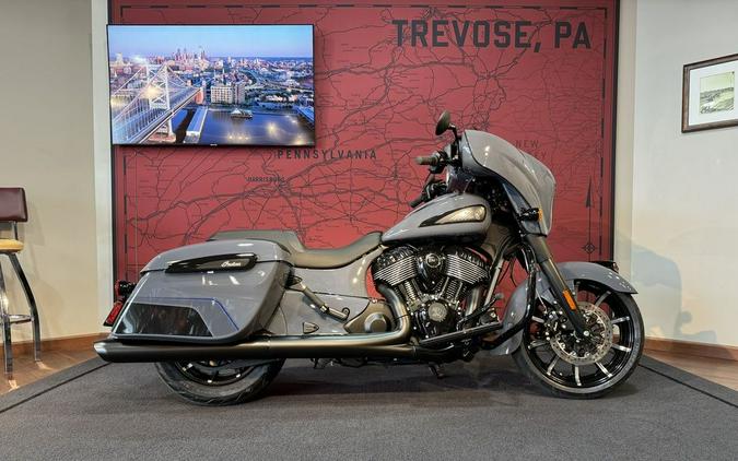 2024 Indian Motorcycle® Chieftain® Dark Horse® w/Powerband Audio Pkg Icon Stealth Gray Azure