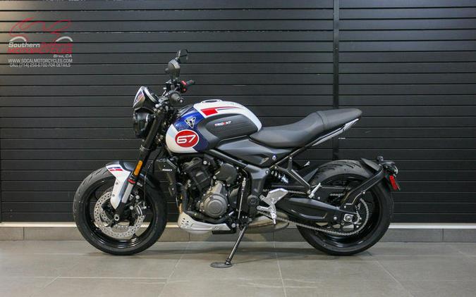 2025 Triumph Trident 660 Triple Tribute Edition Snowdonia White