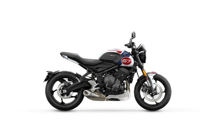 2025 Triumph Trident 660 Triple Tribute Edition Snowdonia White