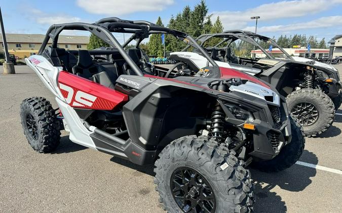 2024 Can-Am® Maverick X3 DS Turbo Fiery Red & Hyper Silver