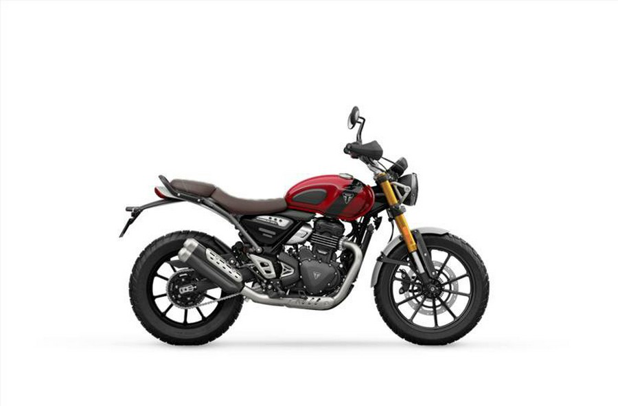 2024 Triumph Scrambler 400 X - Carnival Red / Phantom Black