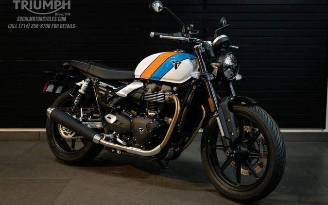 2026 Triumph Speed Twin 900 Pure White/Maui Blue/Tangerine Orange