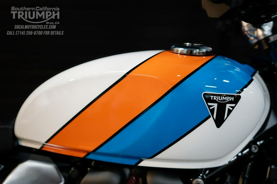 2026 Triumph Speed Twin 900 Pure White/Maui Blue/Tangerine Orange