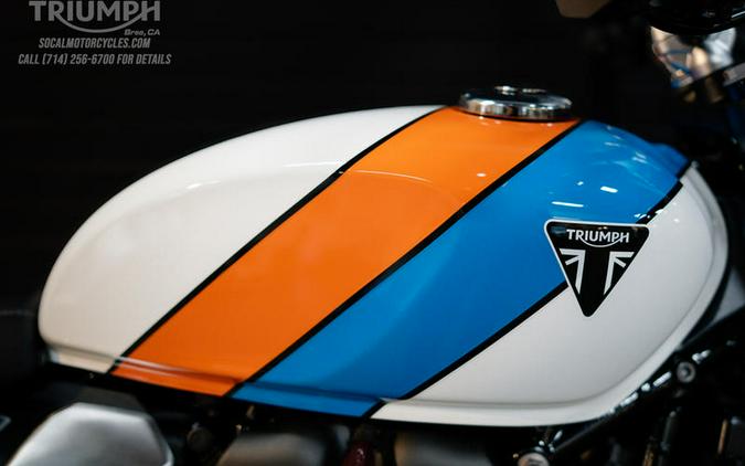 2026 Triumph Speed Twin 900 Pure White/Maui Blue/Tangerine Orange