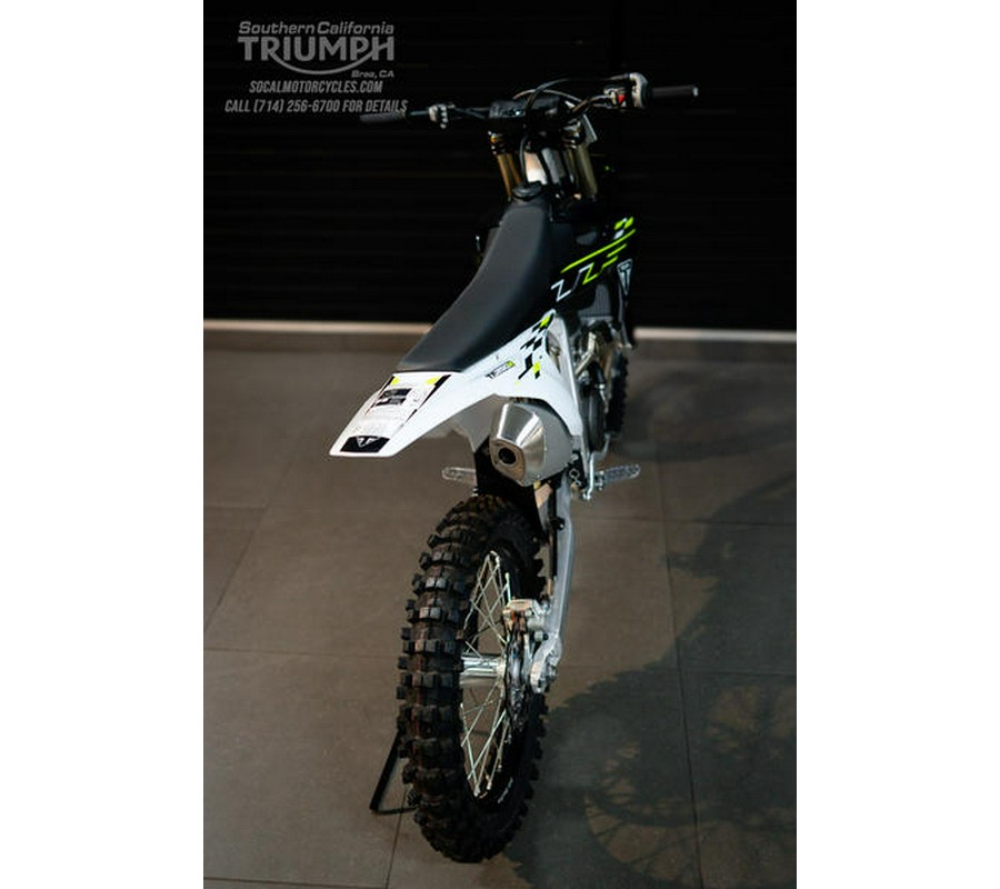 2026 Triumph TF 250-X Jet Black/Pure White
