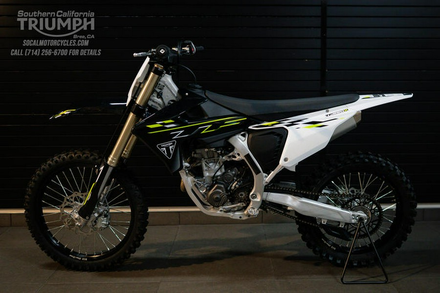 2026 Triumph TF 250-X Jet Black/Pure White