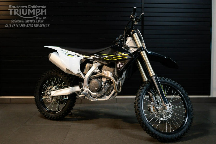 2026 Triumph TF 250-X Jet Black/Pure White