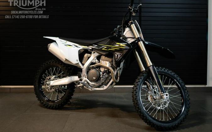 2026 Triumph TF 250-X Jet Black/Pure White