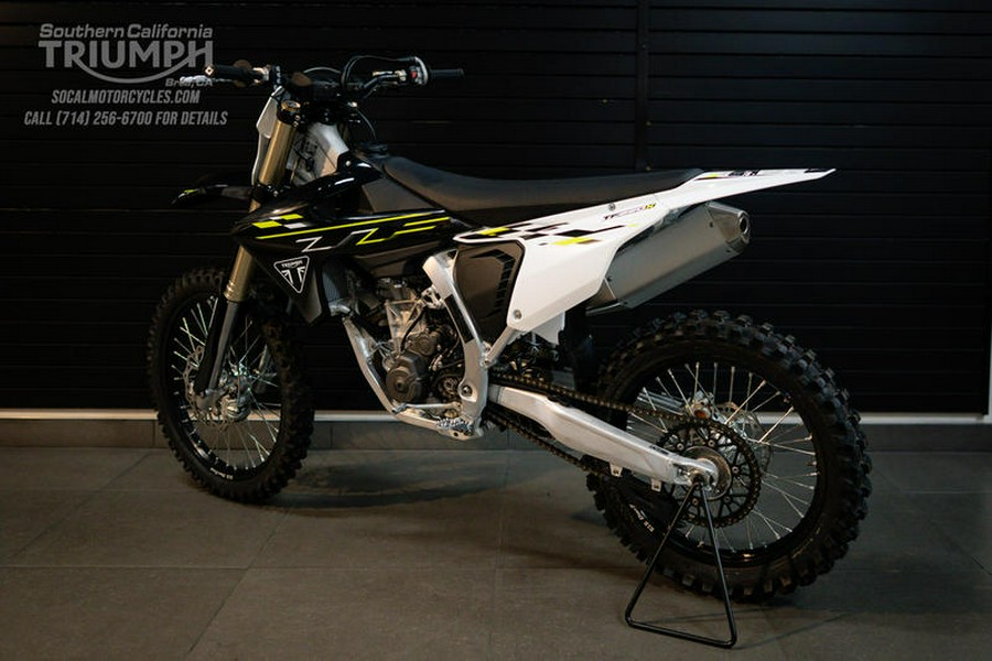 2026 Triumph TF 250-X Jet Black/Pure White