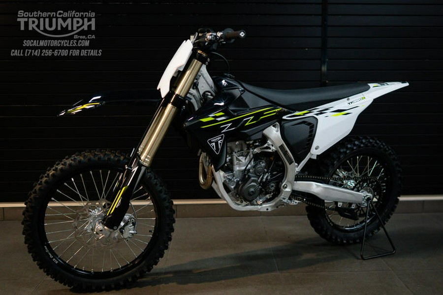 2026 Triumph TF 250-X Jet Black/Pure White