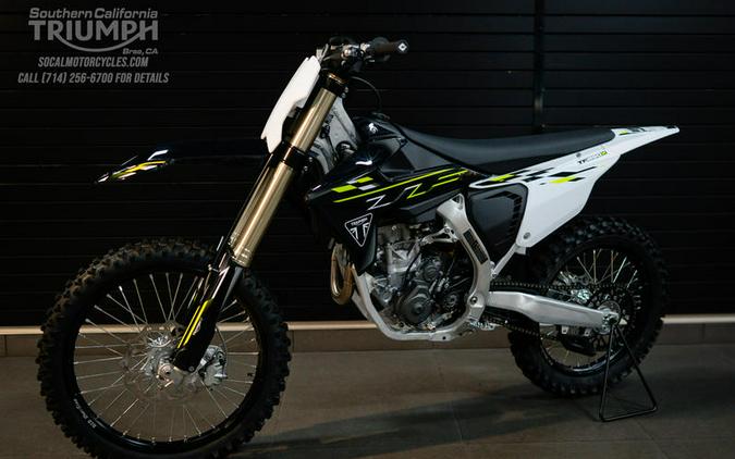 2026 Triumph TF 250-X Jet Black/Pure White