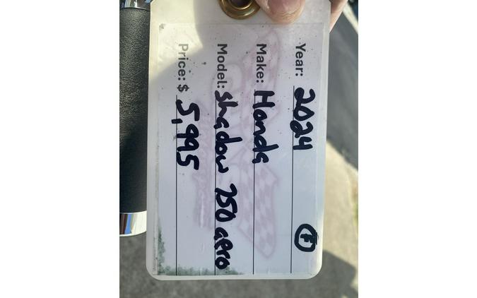 2024 Honda SHADOW AERO 750