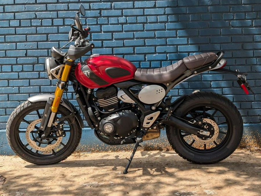 2024 Triumph Scrambler 400 X Carnival Red / Phantom Black