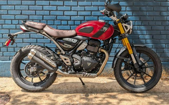 2024 Triumph Scrambler 400 X Carnival Red / Phantom Black