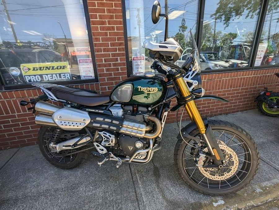 2022 Triumph Scrambler 1200 Steve McQueen Edition Competition Green