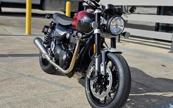 2024 Triumph Speed Twin 1200 Carnival Red/Storm Grey