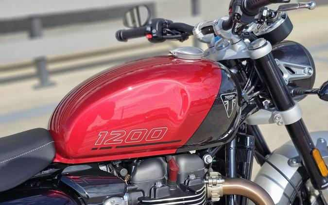 2024 Triumph Speed Twin 1200 Carnival Red/Storm Grey