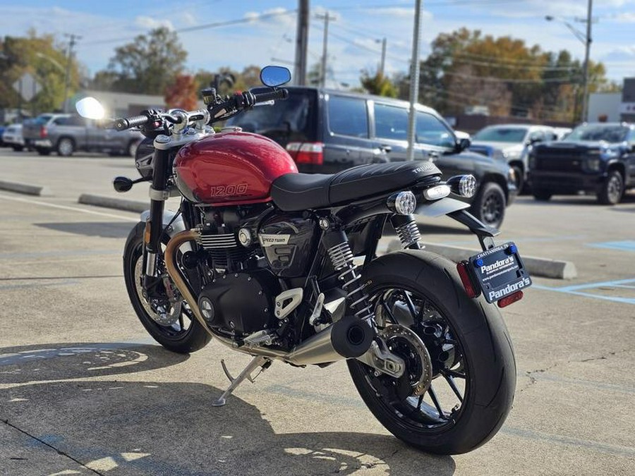 2024 Triumph Speed Twin 1200 Carnival Red/Storm Grey