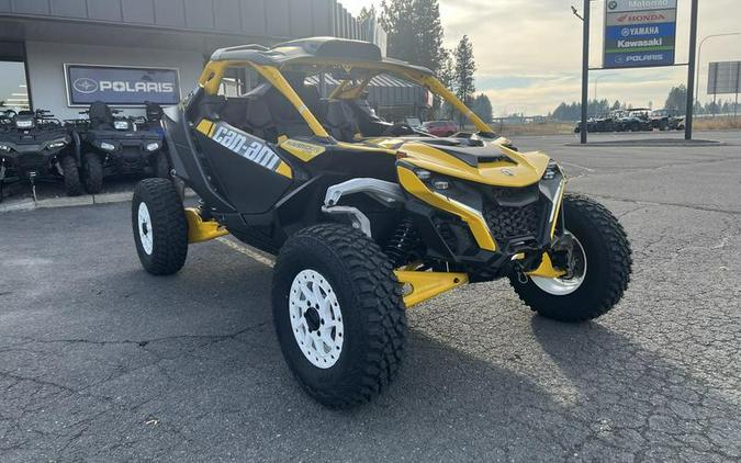 2024 Can-Am® Maverick R X RS with Smart-Shox Carbon Black & Neo Yellow